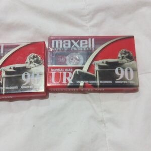 Maxell Audio Cassette Tapes Red Lot 2